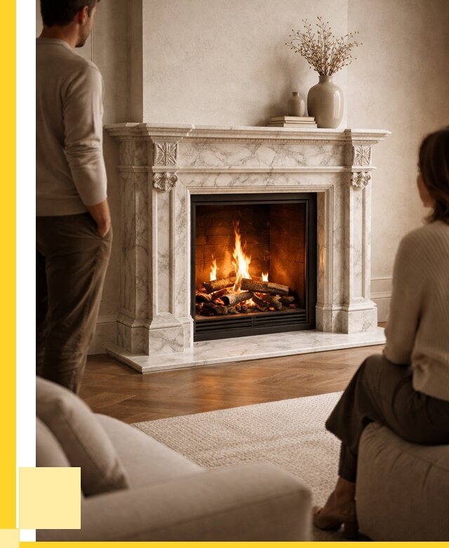 Мраморные камины под ключ в Кондопоге от 253800 р. | ЭриданКнп