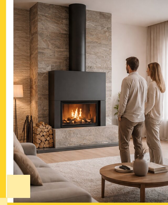 Закрытые камины под ключ в Кондопоге от 121824 р., ЭриданКнп