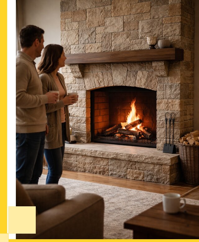 Каменные камины на заказ в Кондопоге от 182736 р. | ЭриданКнп