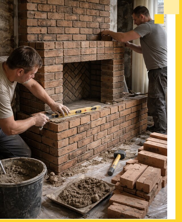 Изготовление и установка кирпичных каминов в Кондопоге