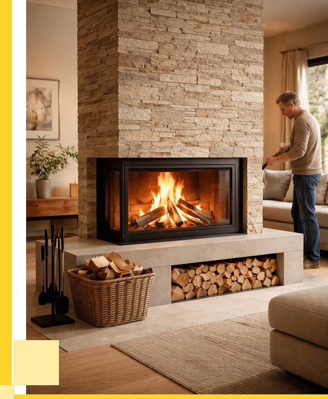 Дровяной камин под ключ в Кондопоге от 203040 р. | ЭриданКнп