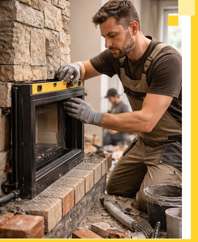 Дровяные камины под ключ в Кондопоге: монтаж, обустройство