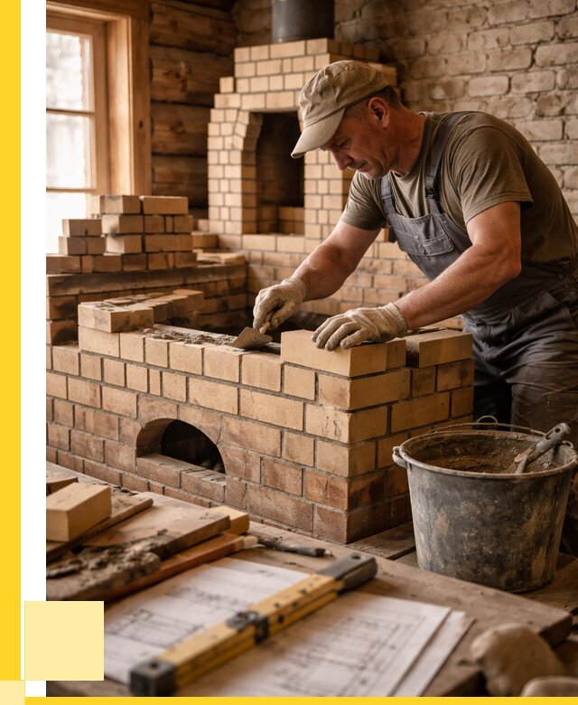 Кладка печей из кирпича в Кондопоге цены от 30456 р. - ЭриданКнп