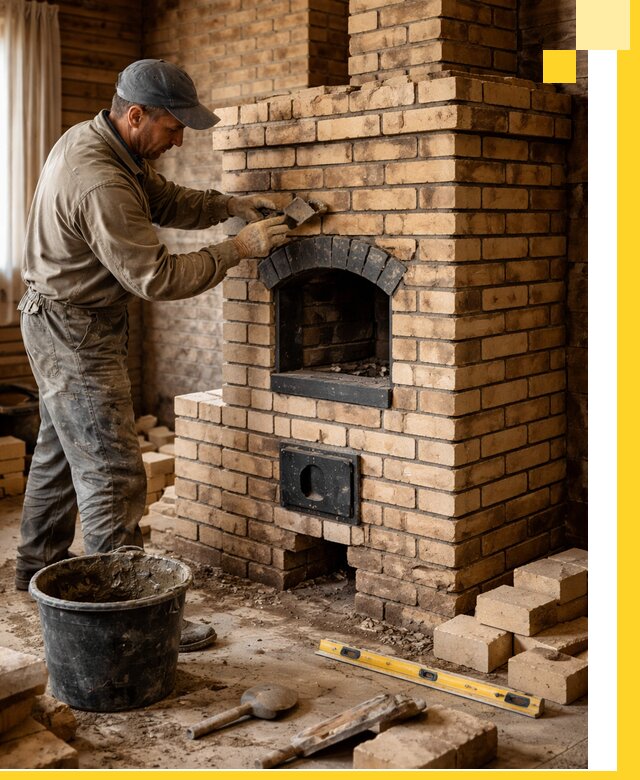 Кирпичные печи под ключ в Кондопоге: проектирование и кладка