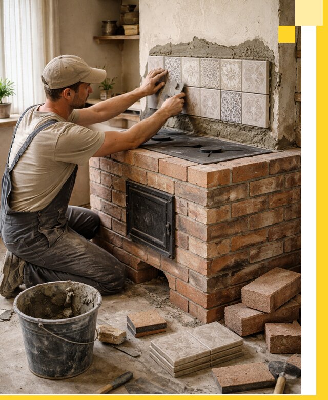 Печи с плитой на заказ монтаж гарантия и сервис в Кондопоге