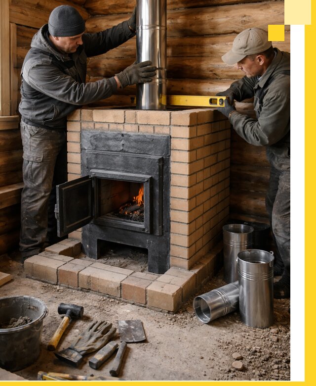 Проектирование, изготовление и установка банных печей в Кондопоге