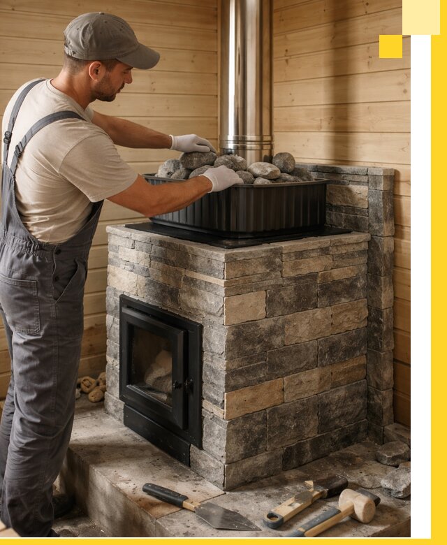 Печи для парной в Кондопоге, производство, монтаж и обслуживание