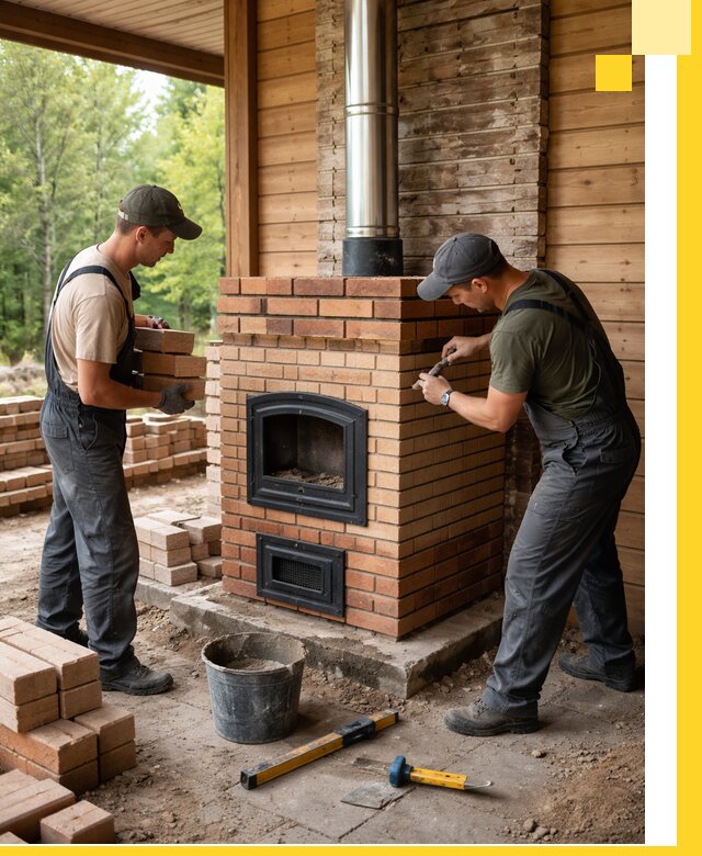 Производство и установка дачных печей под ключ в Кондопоге