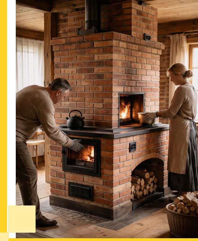 Печи для загородного дома под ключ в Кондопоге от 81216 р. | ЭриданКнп