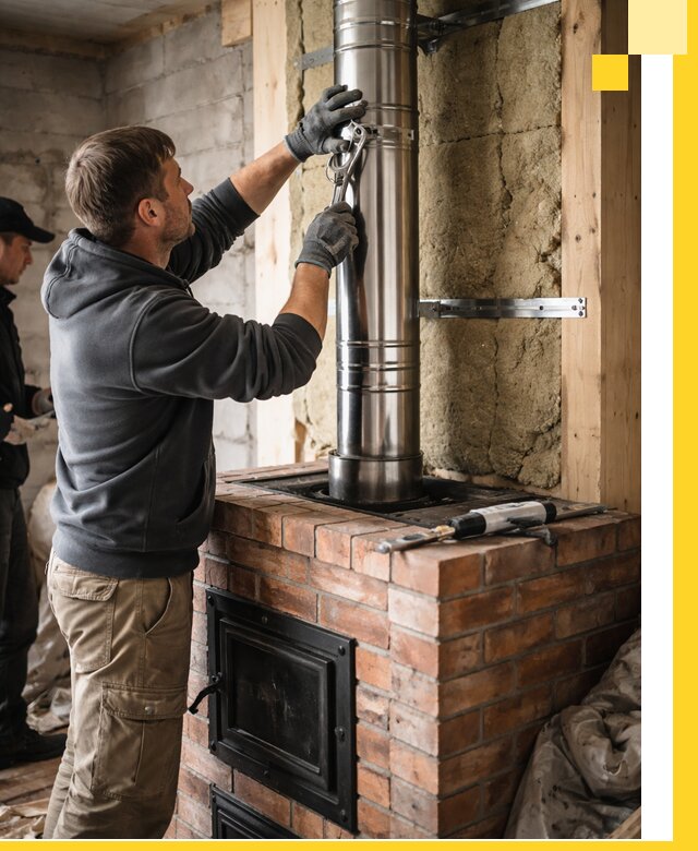 Изготовление и монтаж печей и дымоходов под ключ в Кондопоге
