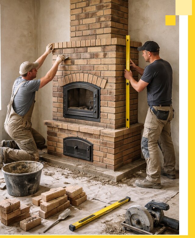 Продажа и установка печей и каминов для дома под ключ в Кондопоге