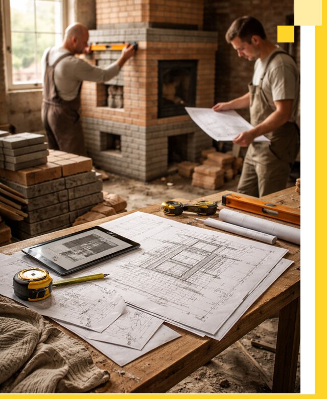 Проекты печей и каминов с индивидуальным дизайном в Кондопоге