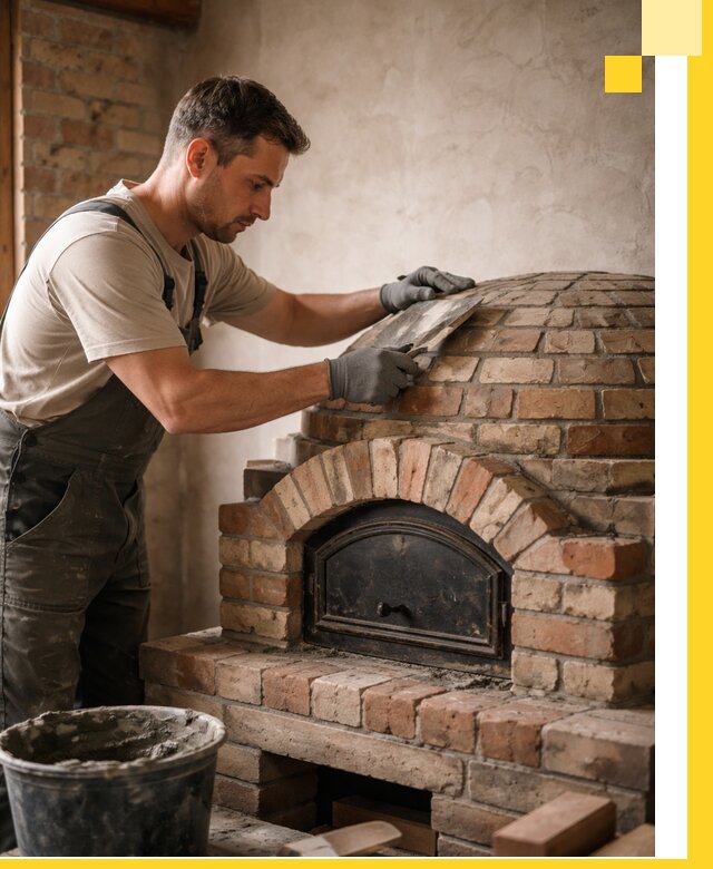 Изготовление и монтаж помпейских печей на заказ в Кондопоге