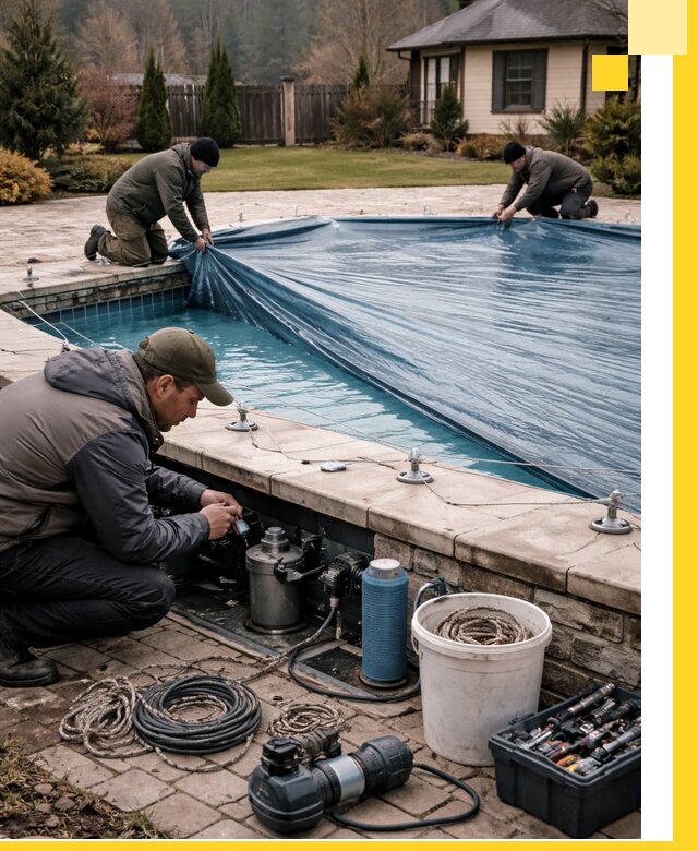 Консервация бассейнов в Кондопоге: подготовка к длительному хранению