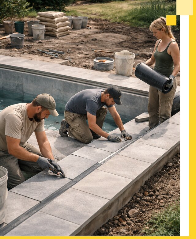 Строительство и монтаж уличных бассейнов под ключ в Кондопоге