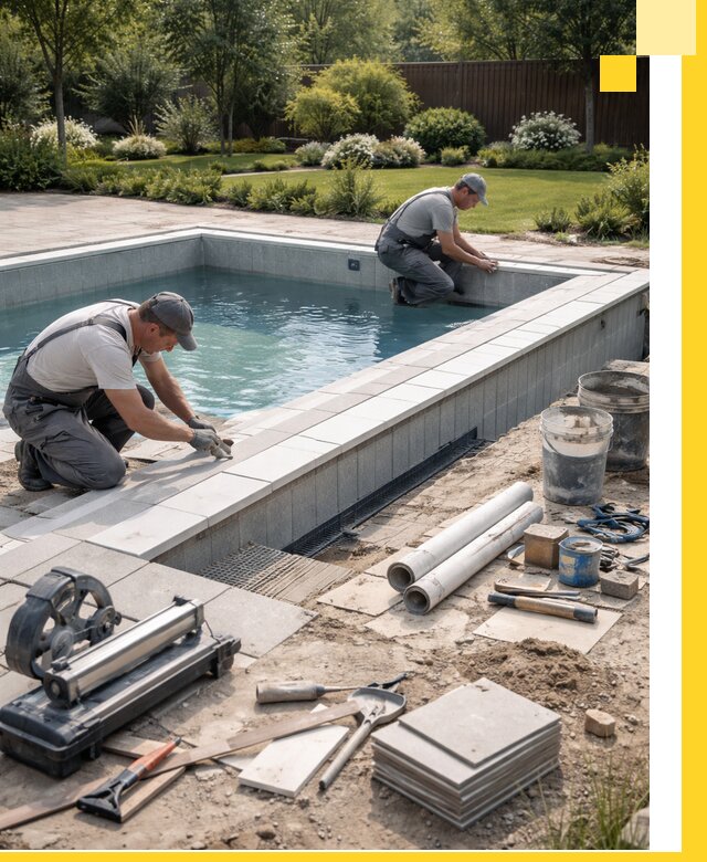 Строительство открытых бассейнов под ключ в Кондопоге профессионально