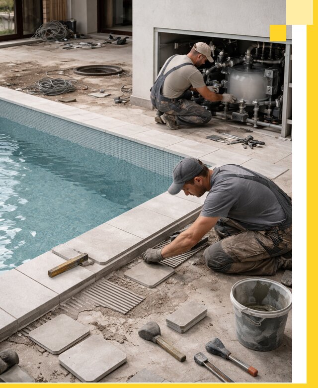 Строительство и монтаж бассейнов в коттедже в Кондопоге