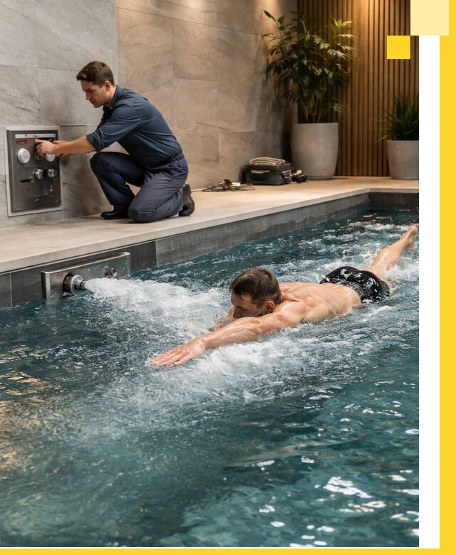 Проектирование и монтаж бассейнов с противотоком в Кондопоге