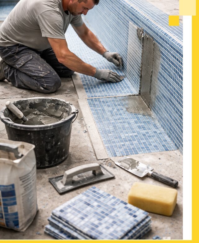 Укладка и ремонт мозаики для бассейнов под ключ в Кондопоге