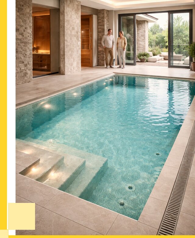 Бассейн во дворе в Кондопоге: проект, отделка от 1218240 р. | ЭриданКнп