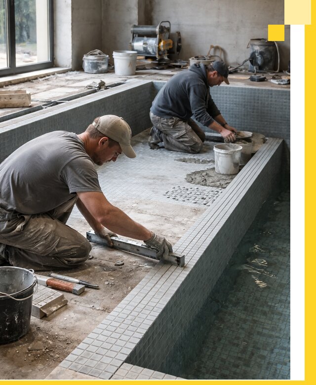 Строительство бассейна в частном доме в Кондопоге под ключ