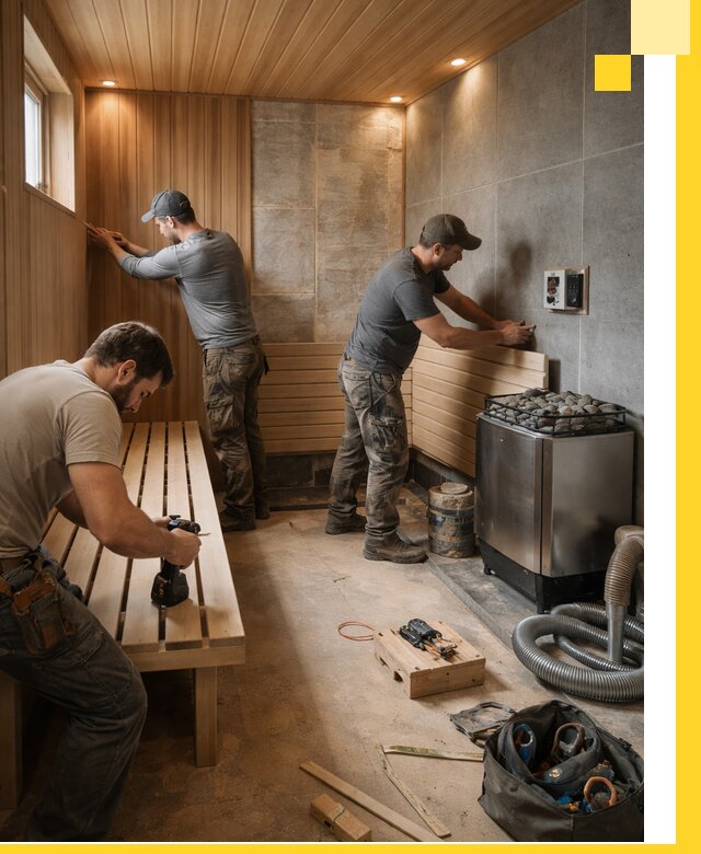 Сауны под ключ в Кондопоге, проектирование, строительство, отделка