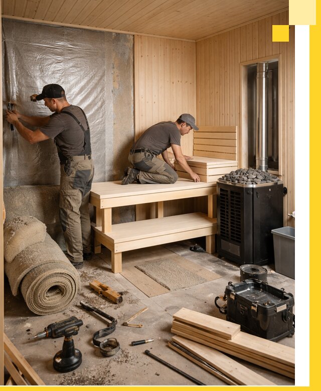 Проекты саун под ключ в Кондопоге дизайн и строительство