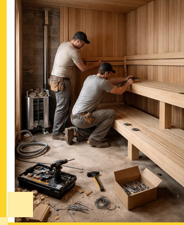 Монтаж саун под ключ в Кондопоге от 121824 р. | ЭриданКнп