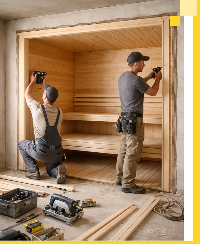 Монтаж саун под ключ в Кондопоге — проектирование и установка