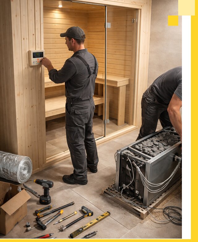 Поставка, установка и монтаж электрических саун в Кондопоге