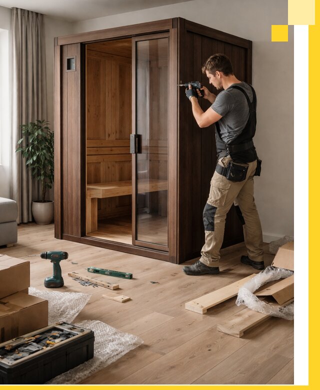 Установка и производство мини саун под ключ в Кондопоге