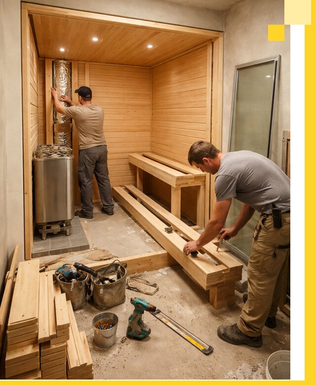 Проектирование и установка домашних саун под ключ в Кондопоге