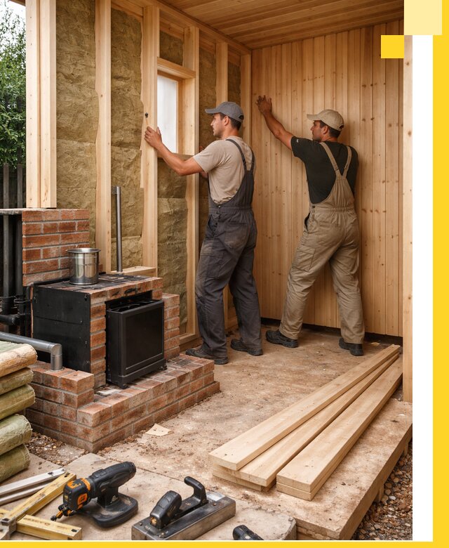 Строительство и установка дачных саун под ключ в Кондопоге