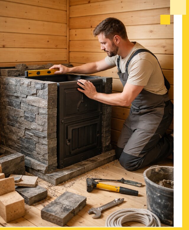 Производство и установка печей для саун под ключ в Кондопоге