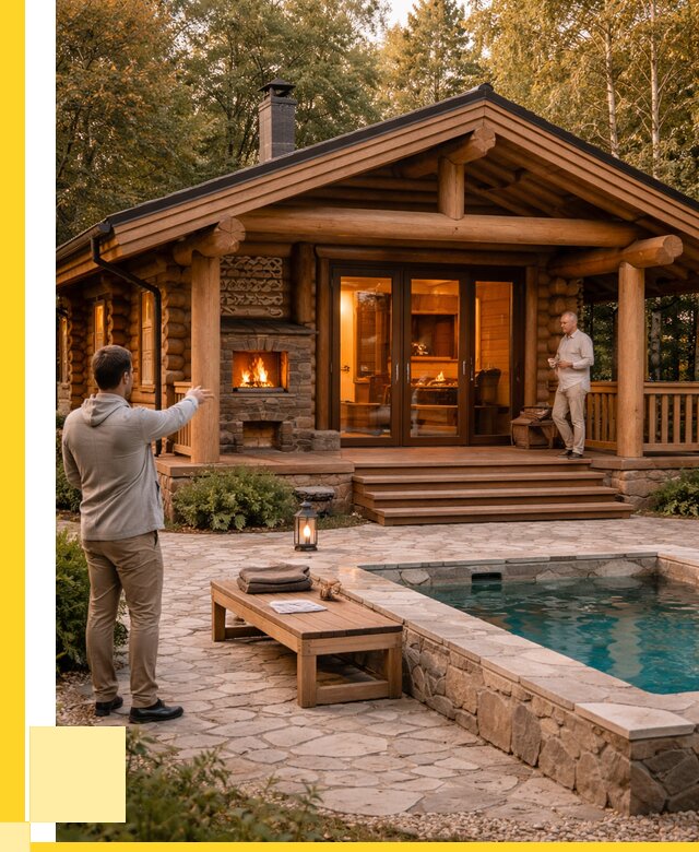 Проекты бань и хамам в Кондопоге от 25380 р. | ЭриданКнп