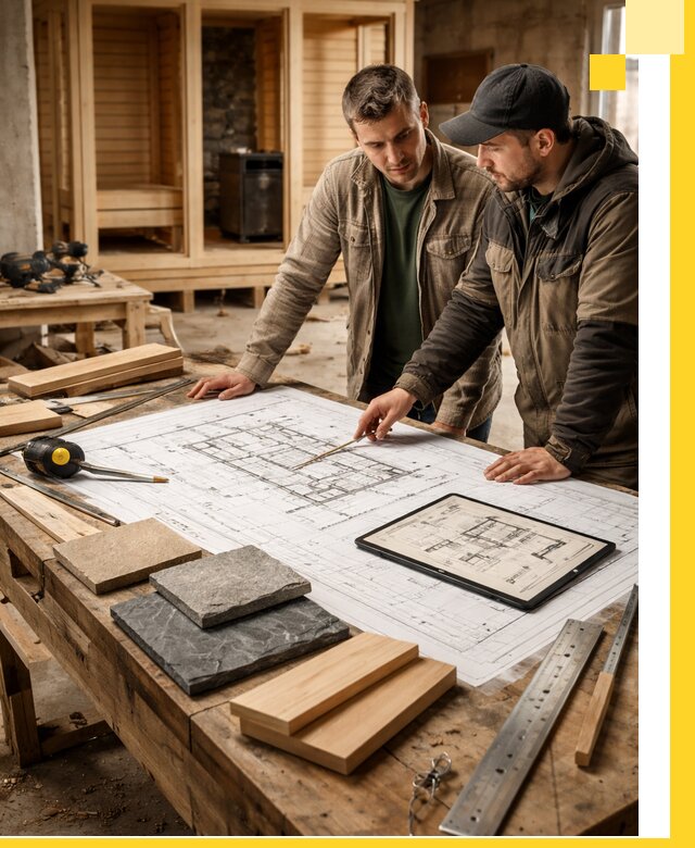 Проекты бань под ключ и планы строительства в Кондопоге