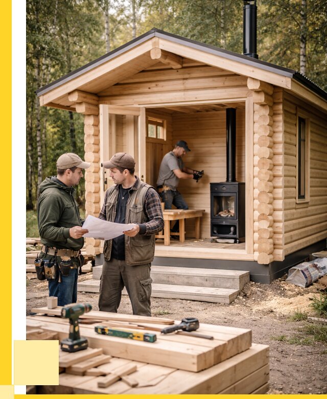 Монтаж бань под ключ в Кондопоге — от 203040 р. | ЭриданКнп