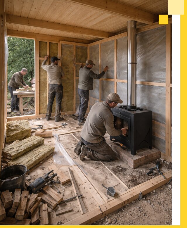 Профессиональный монтаж бань под ключ в Кондопоге для дома