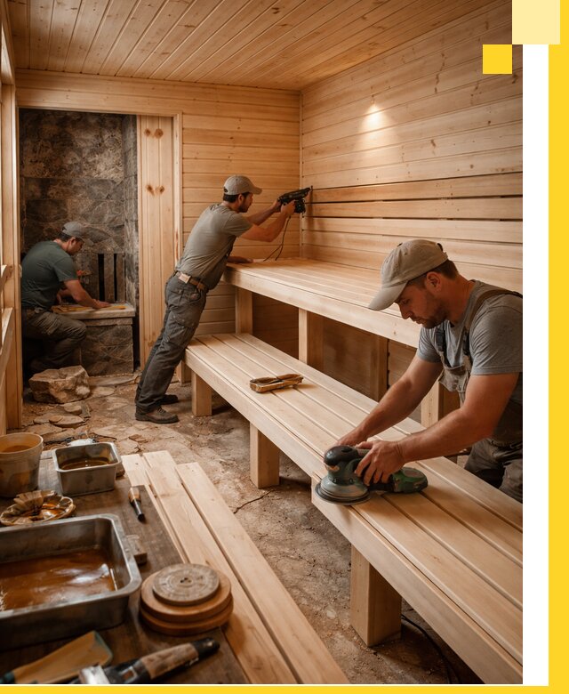 Профессиональная отделка бань в Кондопоге под ключ, с гарантией