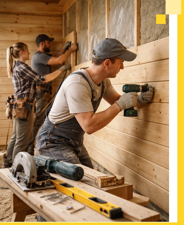 Обшивка бань под ключ в Кондопоге: отделка стен и потолков