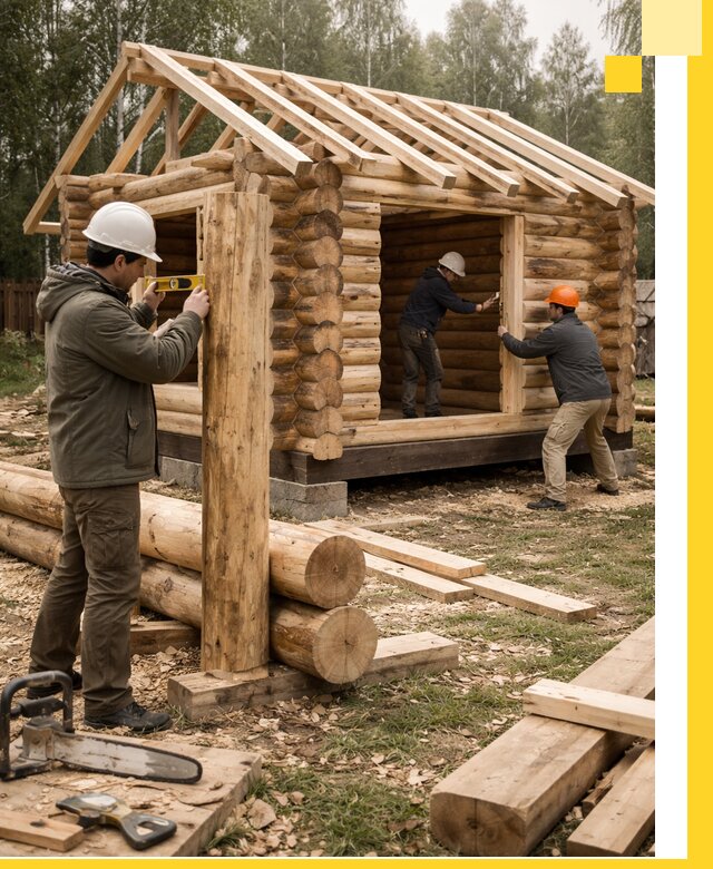 Строительство бань для дачи под ключ в Кондопоге с доставкой и монтажом