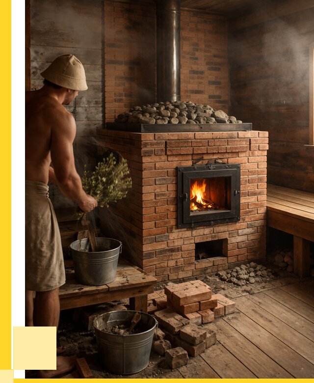 Кирпичные банные печи в Кондопоге от 91368 р. | ЭриданКнп
