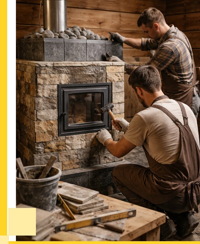 Облицовка банной печи в Кондопоге от 15228 р. | ЭриданКнп