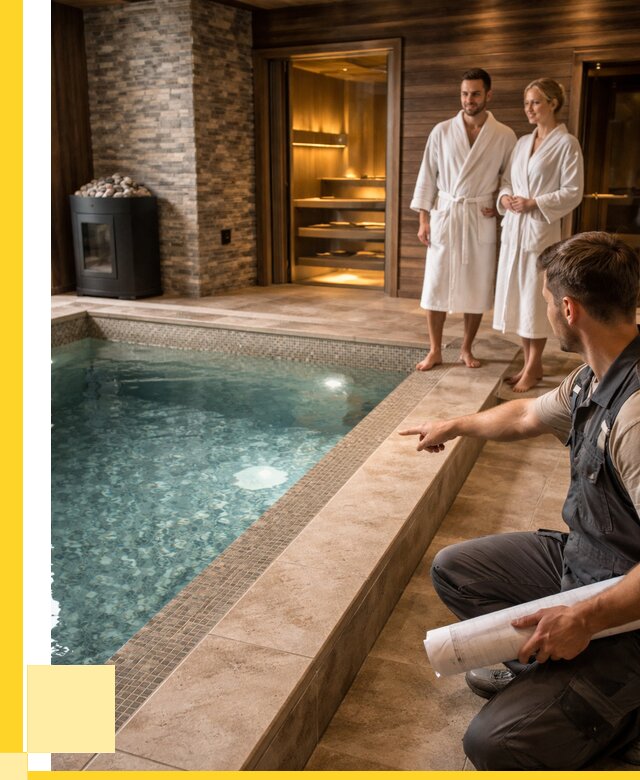 Проект бани с бассейном под ключ в Кондопоге от 65988 р. | ЭриданКнп