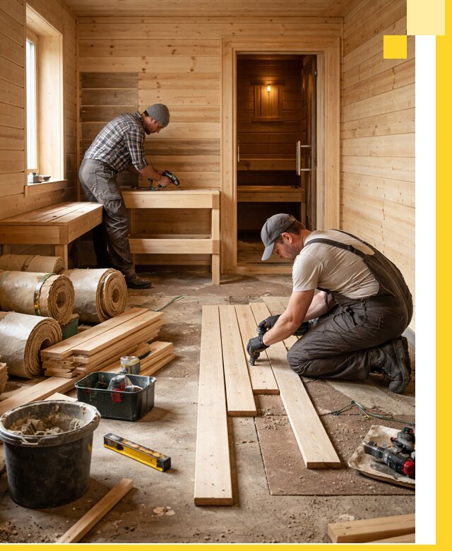 Индивидуальный проект бани с комнатой отдыха под ключ в Кондопоге