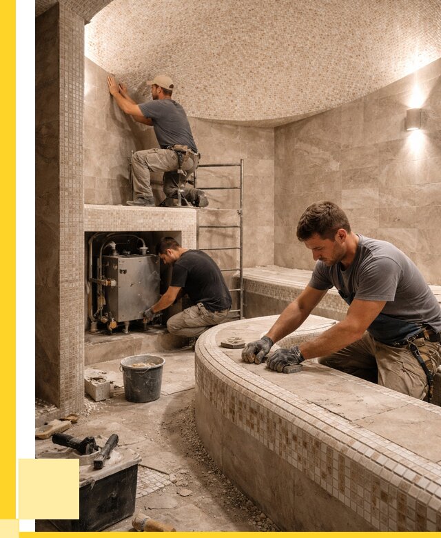 Монтаж хамамов под ключ в Кондопоге от 253800 р. ЭриданКнп