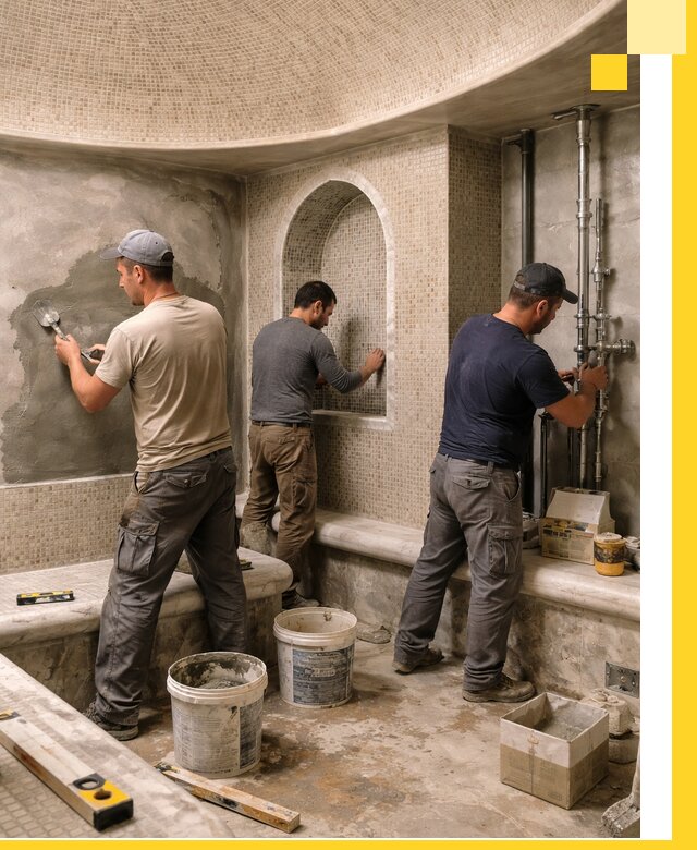 Профессиональный монтаж хамамов под ключ в Кондопоге с гарантией