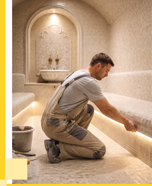 Отделка хамамов под ключ в Кондопоге от 5584 р. | ЭриданКнп