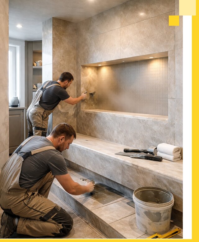 Профессиональное строительство хамама в квартире в Кондопоге